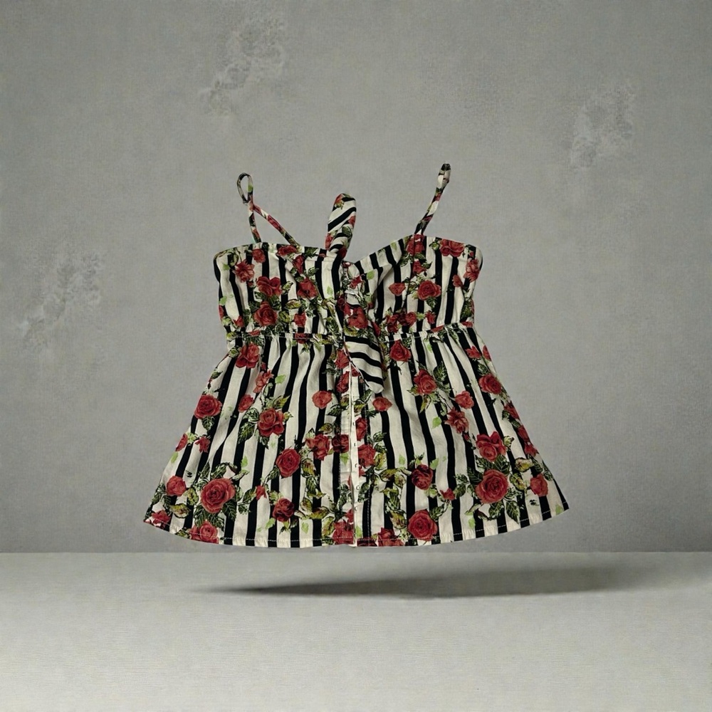 Floral Striped Top